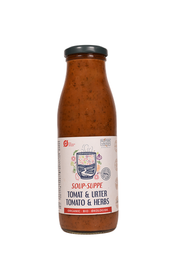 Suppe m. tomat og urter, økologisk